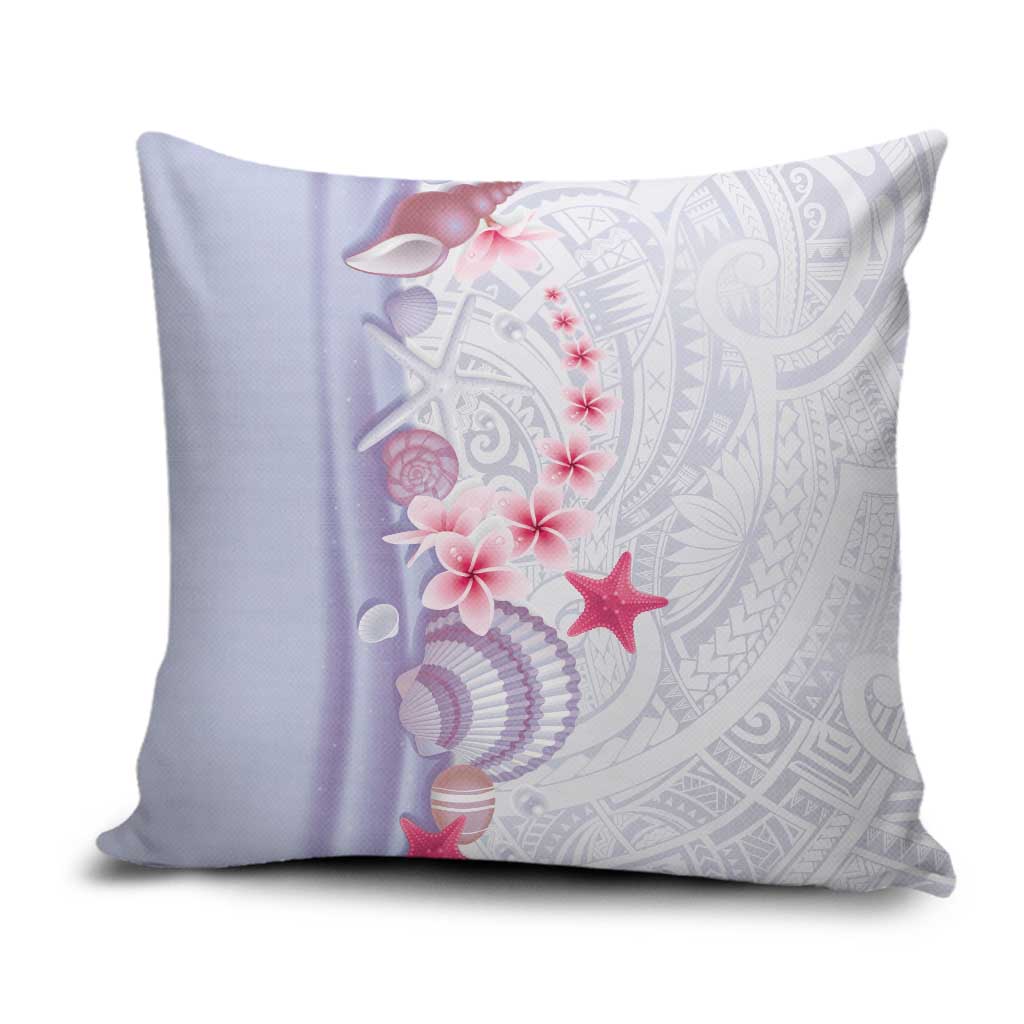 Purple Plumeria Sea Shell Pillow Cover Starfish Polynesian Pattern LT01 Purple - Polynesian Pride