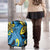 Plumeria Polynesian Pattern Luggage Cover Unique Fantasy Blue Yellow