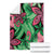 Plumeria Polynesian Pattern Blanket Unique Fantasy Green Pink