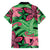 Plumeria Polynesian Pattern Hawaiian Shirt Unique Fantasy Green Pink