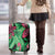 Plumeria Polynesian Pattern Luggage Cover Unique Fantasy Green Pink