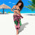 Plumeria Polynesian Pattern Sarong Unique Fantasy Green Pink