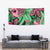Plumeria Polynesian Pattern Tapestry Unique Fantasy Green Pink