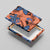 Plumeria Polynesian Pattern Canvas Wall Art Unique Fantasy Orange Blue