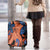 Plumeria Polynesian Pattern Luggage Cover Unique Fantasy Orange Blue