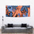 Plumeria Polynesian Pattern Tapestry Unique Fantasy Orange Blue