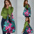 Plumeria Polynesian Pattern Grocery Bag Unique Fantasy Pink Teal