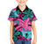 Plumeria Polynesian Pattern Hawaiian Shirt Unique Fantasy Pink Teal