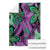 Plumeria Polynesian Pattern Blanket Unique Fantasy Purple Green