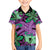 Plumeria Polynesian Pattern Hawaiian Shirt Unique Fantasy Purple Green
