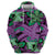 Plumeria Polynesian Pattern Hoodie Unique Fantasy Purple Green