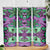 Plumeria Polynesian Pattern Skinny Tumbler Unique Fantasy Purple Green