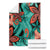 Plumeria Polynesian Pattern Blanket Unique Fantasy Teal Orange