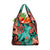 Plumeria Polynesian Pattern Grocery Bag Unique Fantasy Teal Orange