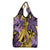 Plumeria Polynesian Pattern Grocery Bag Unique Fantasy Yellow Purple
