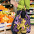Plumeria Polynesian Pattern Grocery Bag Unique Fantasy Yellow Purple