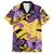 Plumeria Polynesian Pattern Hawaiian Shirt Unique Fantasy Yellow Purple