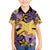 Plumeria Polynesian Pattern Hawaiian Shirt Unique Fantasy Yellow Purple