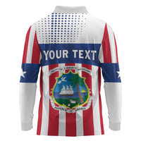 Personalized Liberia 1847 Long Sleeve Polo Shirt Happy Independence Day