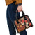 Hawaii Christmas Poinsettia Lei Shoulder Handbag Tapa Pattern - Polynesian Pride