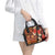 Hawaii Christmas Poinsettia Lei Shoulder Handbag Tapa Pattern - Polynesian Pride