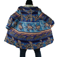 Hawaii Turtles Pattern Special Blue Cloak LT01 - Polynesian Pride