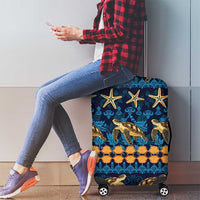 Hawaii Turtles Starfish Unique Pattern Luggage Cover - Polynesian Pride