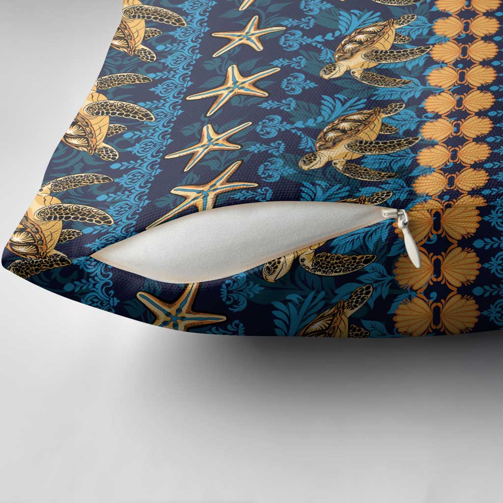 Hawaii Turtles Starfish Unique Pattern Pillow Cover - Polynesian Pride
