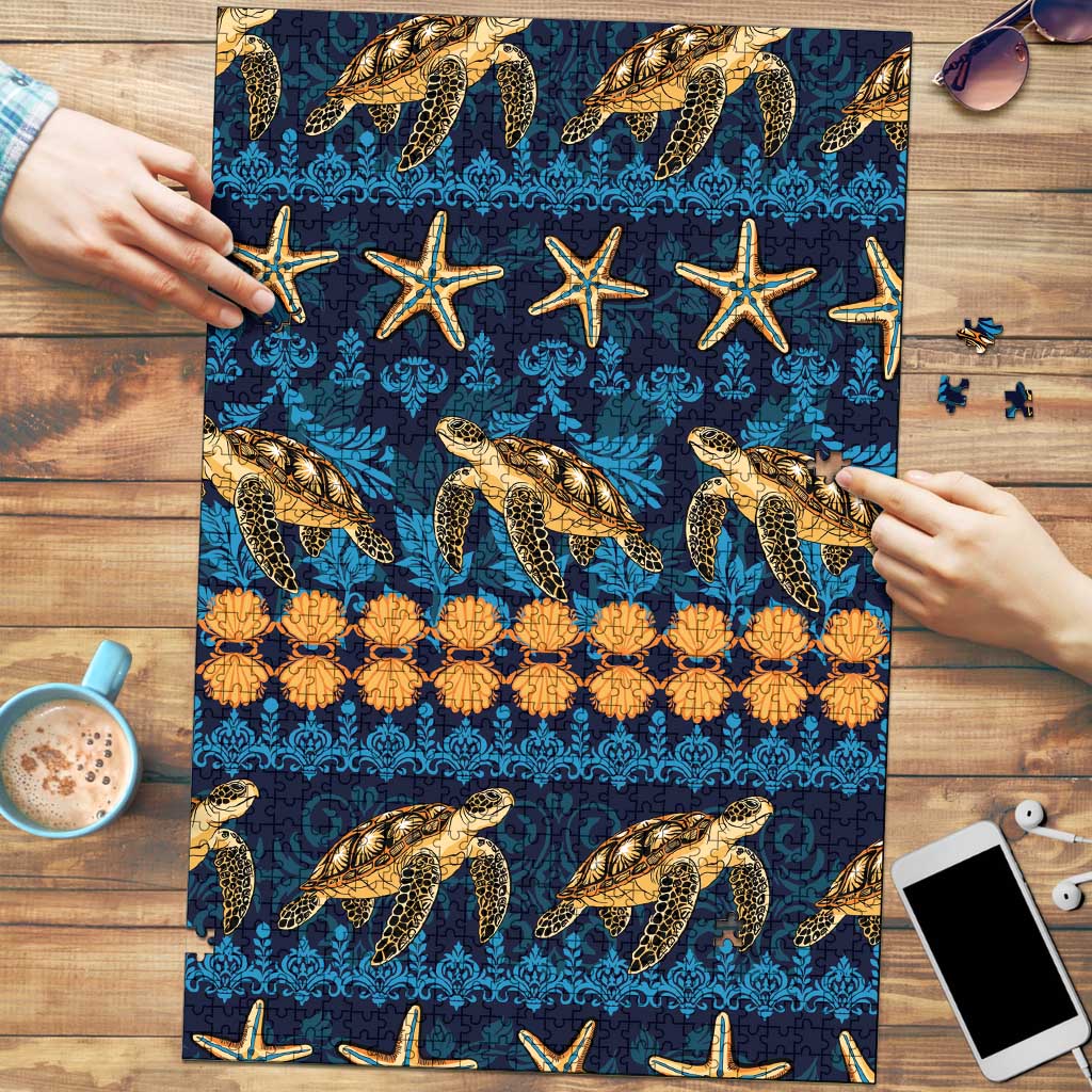 Hawaii Turtles Starfish Unique Pattern Puzzle - Polynesian Pride