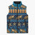 Hawaii Turtles Starfish Unique Pattern Sleeveless Puffer Jacket - Polynesian Pride