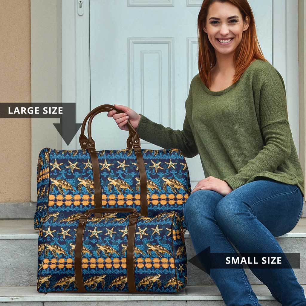 Hawaii Turtles Starfish Unique Pattern Travel Bag - Polynesian Pride