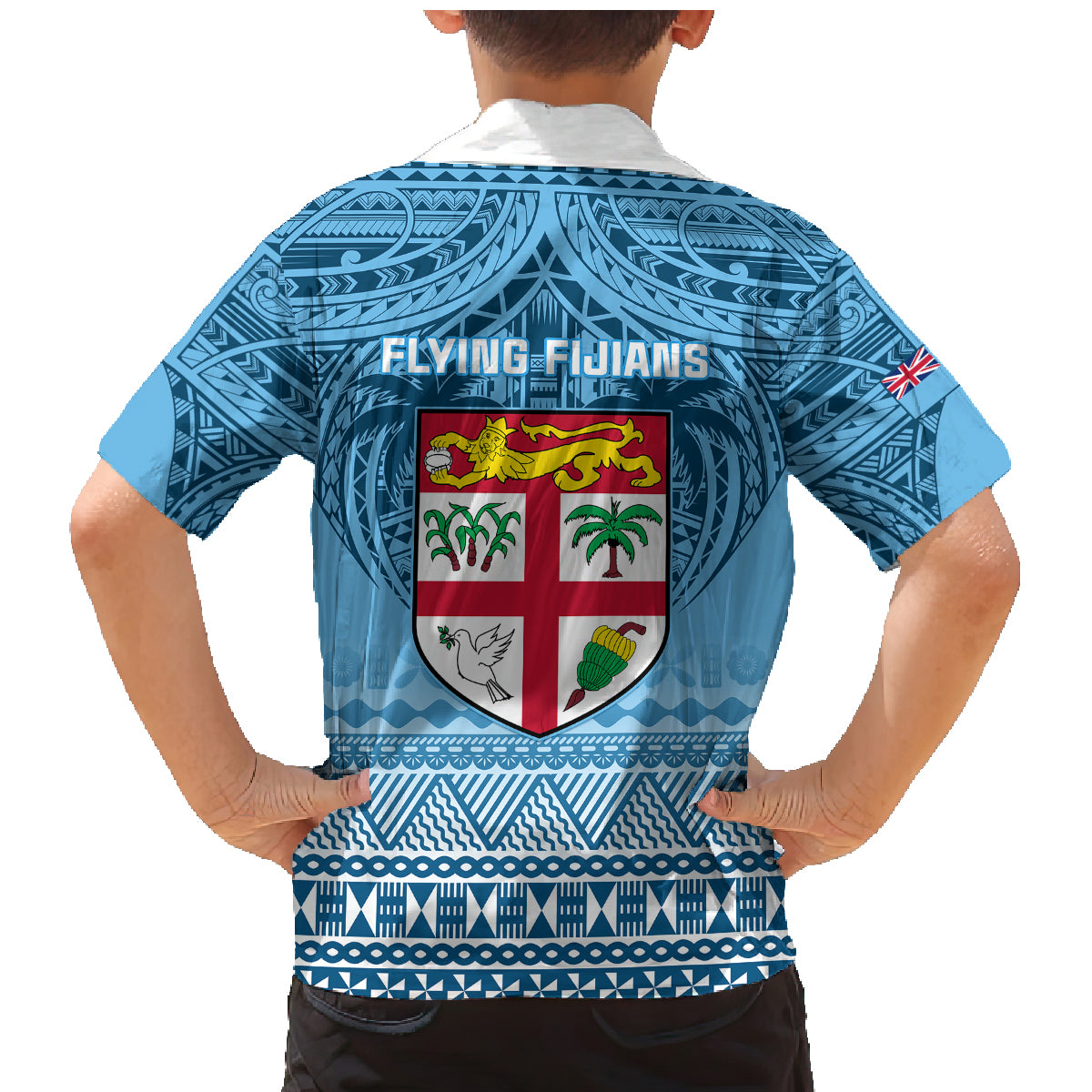 Fiji Rugby Family Matching Mermaid Dress and Hawaiian Shirt Fijian Go 2023 World Cup LT01 - Polynesian Pride