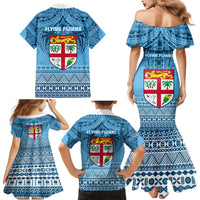 Fiji Rugby Family Matching Mermaid Dress and Hawaiian Shirt Fijian Go 2023 World Cup LT01 - Polynesian Pride
