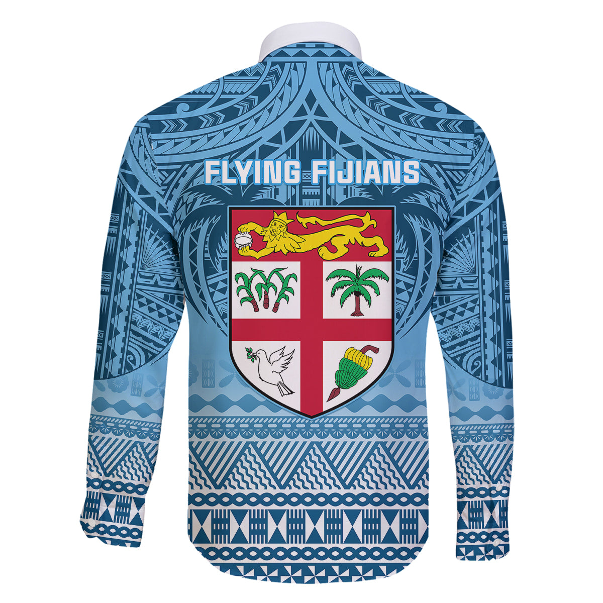 Fiji Rugby Family Matching Off Shoulder Long Sleeve Dress and Hawaiian Shirt Fijian Go 2023 World Cup LT01 - Polynesian Pride