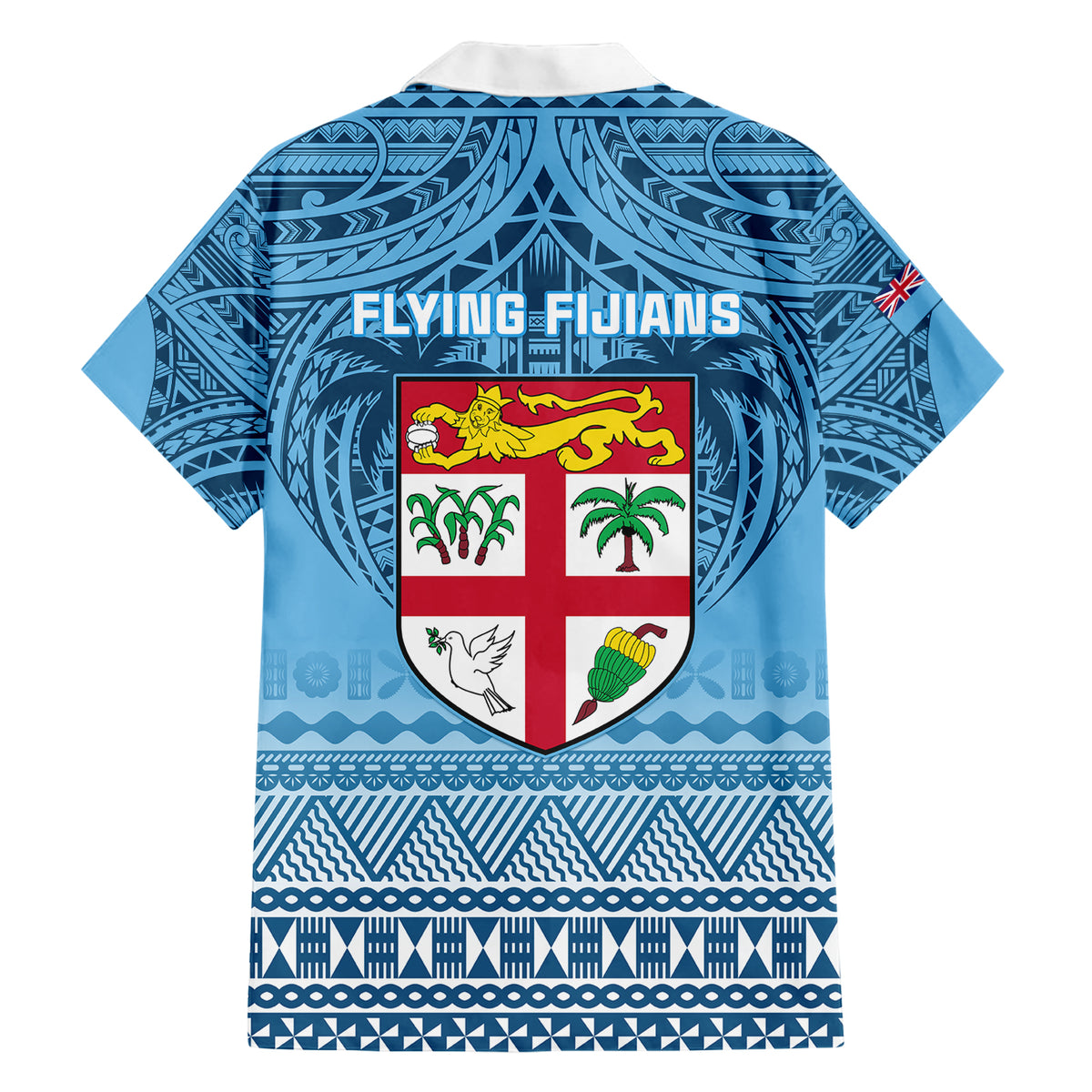 Fiji Rugby Family Matching Short Sleeve Bodycon Dress and Hawaiian Shirt Fijian Go 2023 World Cup LT01 - Polynesian Pride