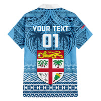 Custom Fiji Rugby Family Matching Long Sleeve Bodycon Dress and Hawaiian Shirt Fijian Go 2023 World Cup LT01 - Polynesian Pride