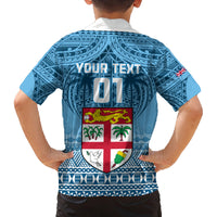 Custom Fiji Rugby Family Matching Summer Maxi Dress and Hawaiian Shirt Fijian Go 2023 World Cup LT01 - Polynesian Pride