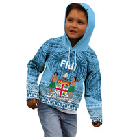 Custom Fiji Rugby Kid Hoodie Fijian Go 2023 World Cup LT01 - Polynesian Pride