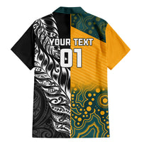 Custom New Zealand And Australia Rugby Family Matching Mermaid Dress and Hawaiian Shirt Wallabies Kiwi Silver Fern 2023 World Cup LT01 - Polynesian Pride