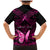 Personalised Pink Out Family Matching Mermaid Dress and Hawaiian Shirt Breast Cancer Awareness Polynesian Pattern Black Version LT01 - Polynesian Pride