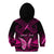 Personalised Pink Out Kid Hoodie Breast Cancer Awareness Polynesian Pattern Black Version LT01 - Polynesian Pride