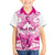 Personalised Pink Out Family Matching Puletasi Dress and Hawaiian Shirt Breast Cancer Awareness Polynesian Pattern White Version LT01 Son's Shirt White - Polynesian Pride