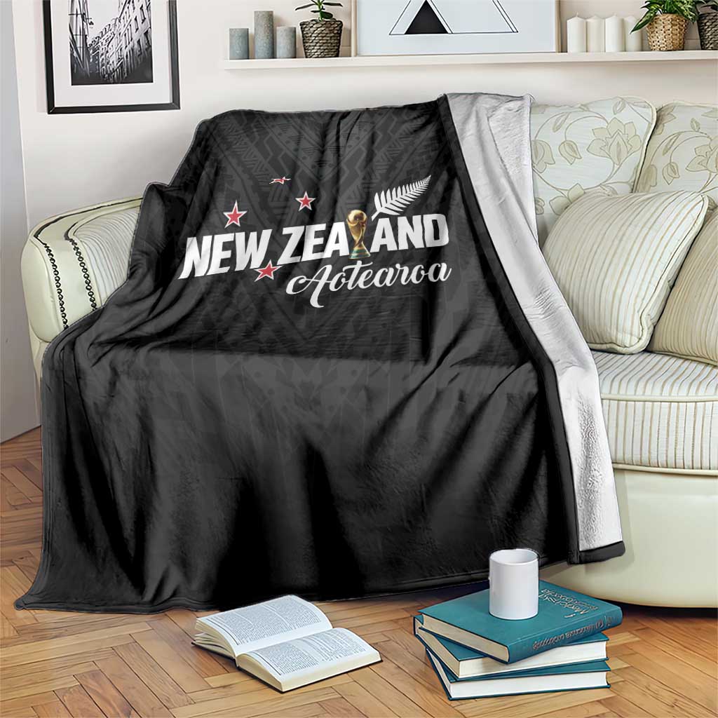 Football New Zealand Blanket Aotearoa United Black Version - Polynesian Pride