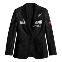 Custom Football New Zealand Blazer Aotearoa United Black Version LT01 Unisex Black - Polynesian Pride