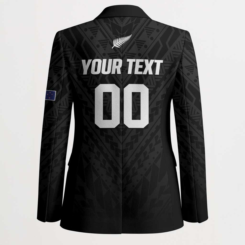 Custom Football New Zealand Blazer Aotearoa United Black Version LT01 - Polynesian Pride