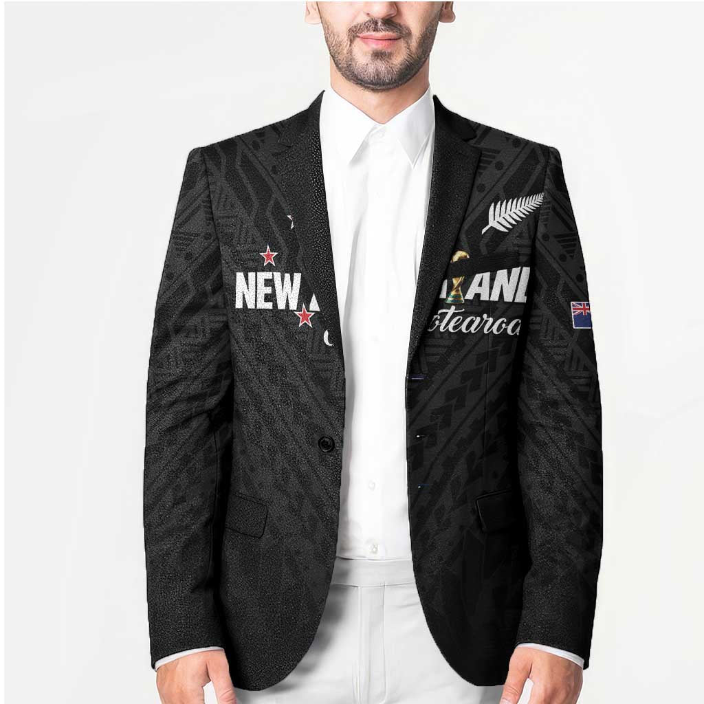 Custom Football New Zealand Blazer Aotearoa United Black Version LT01 - Polynesian Pride