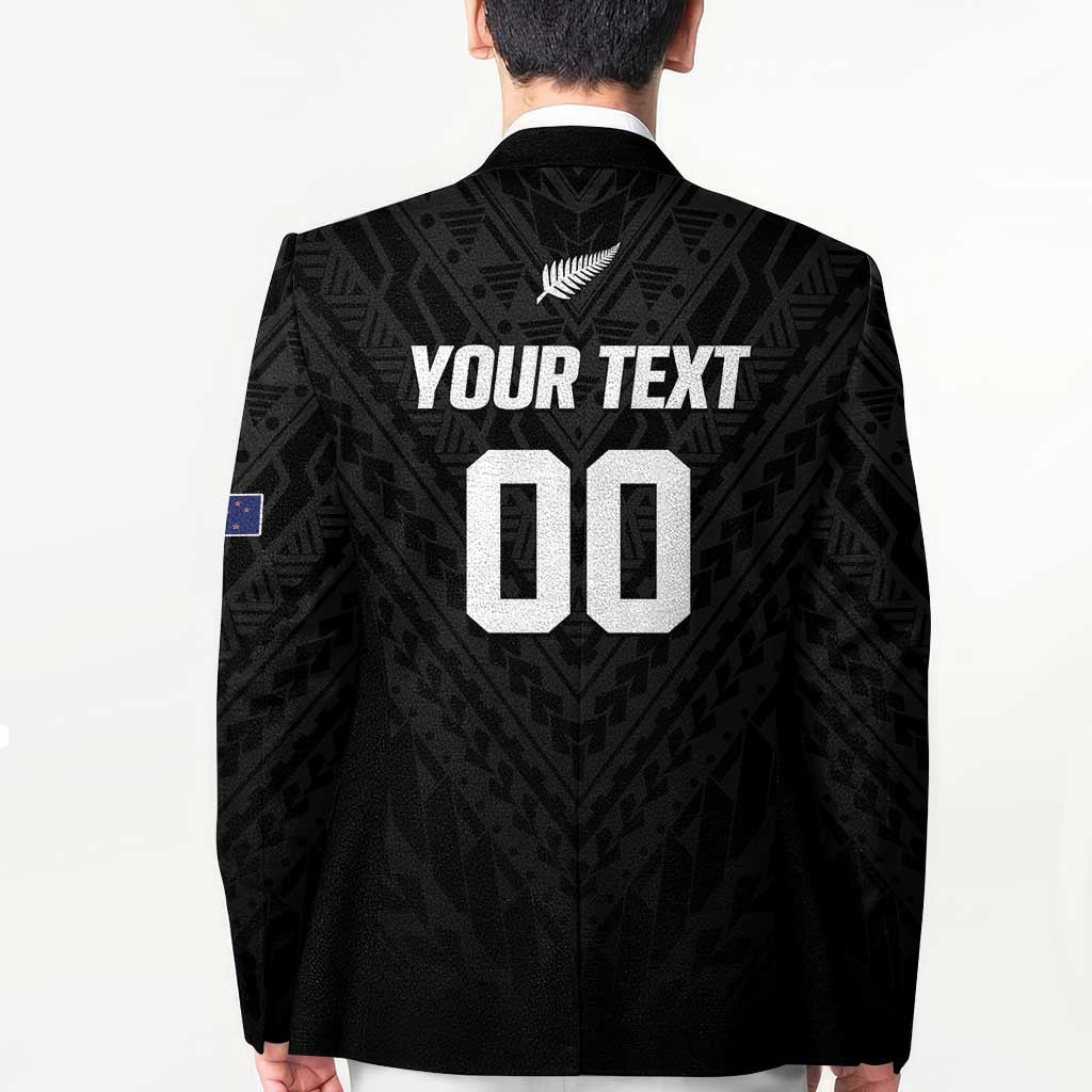 Custom Football New Zealand Blazer Aotearoa United Black Version LT01 - Polynesian Pride