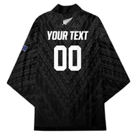 Custom Football New Zealand Kimono Aotearoa United Black Version LT01 - Polynesian Pride
