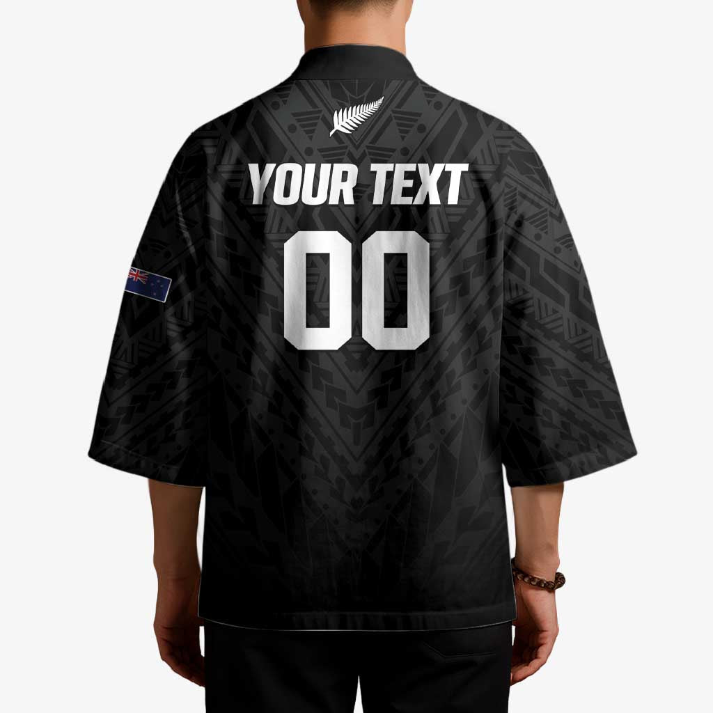 Custom Football New Zealand Kimono Aotearoa United Black Version LT01 - Polynesian Pride