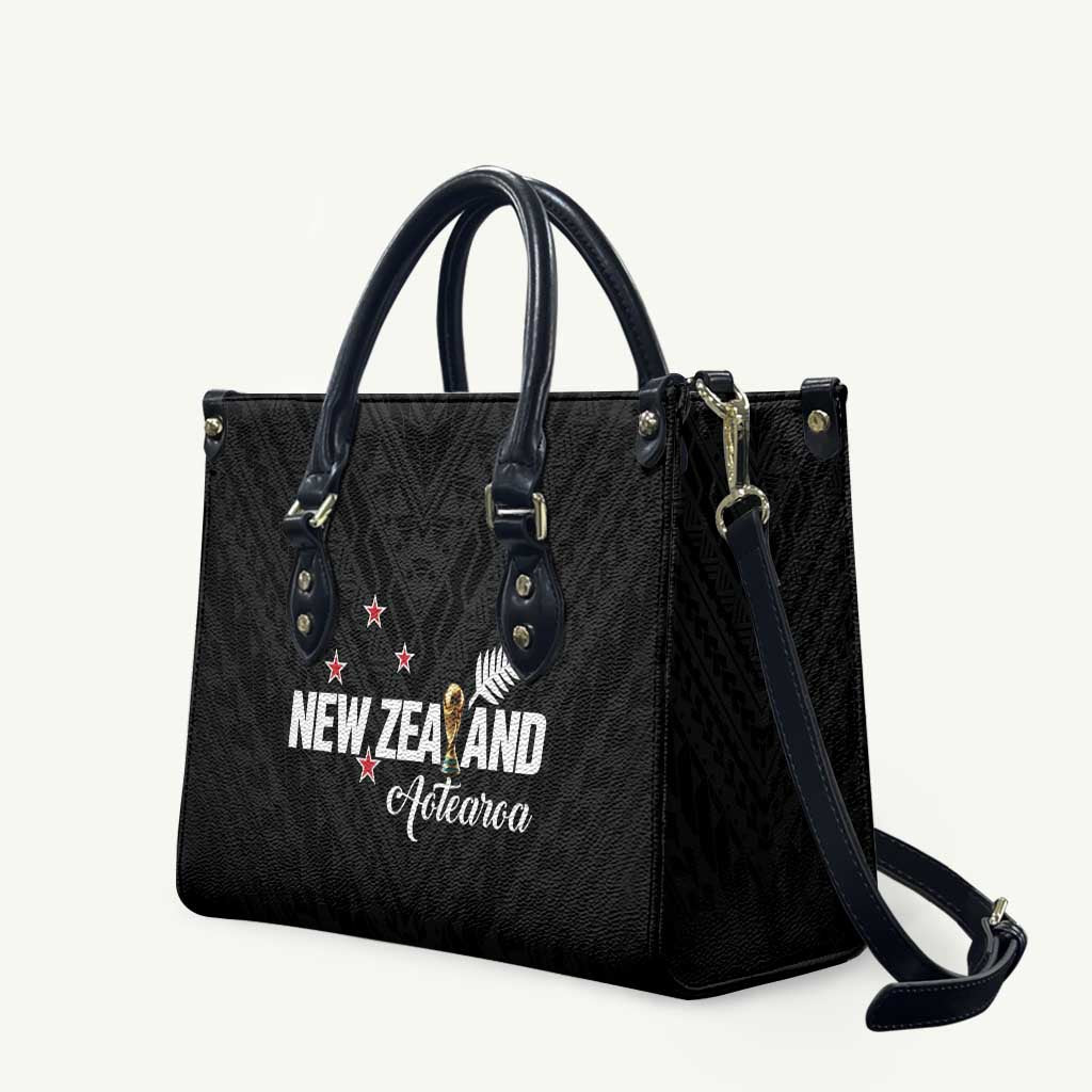 Football New Zealand Leather Bag Aotearoa United Black Version - Polynesian Pride